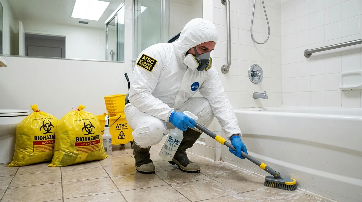 Decontamination equipment deployed for Blood Cleanup in Buffalo Grove